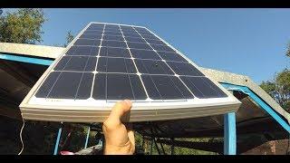 Solar panel on the beeyard