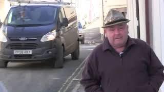 Clear case of attempted obstruction in Bere Alston   note the van dangerously close