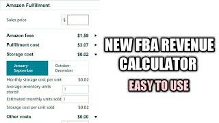 Amazon FBA Profit Calculator | How To Use Amazon's New FBA Revenue Calculator |