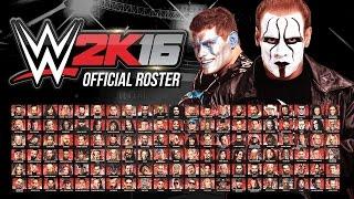 WWE 2K16 Official Roster - All 126 Superstars & Divas