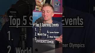 The TOP 5 MOST WATCHED Sporting Events in the World!! #shorts #top5 #sportslover #events #views