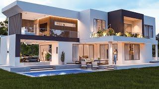 Luxury Modern House Design | 4 Bedroom | 190 sqm.