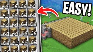 Easiest 1.21 AUTO Wood Farm in Minecraft Bedrock!