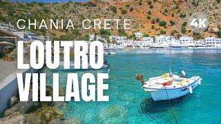 LOUTRO VILLAGE in CHANIA CRETE | Most Beautiful Village in Greece? [Travel Video 4K]