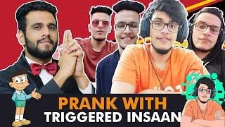 Prank With Triggered Insaan | Wajahat Hasan | Suneo | Live Insaan | Nischay Malhan