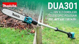 Makita UK DUA301 - 18V x 2  Brushless Telescopic Pole Saw LXT