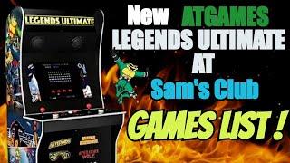 AtGames Legends Ultimate HD at Sam's Club Games List Revealed!