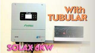 SOLAX 6KW INSTALLATION WITH TUBULAR