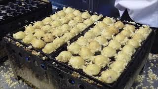 大阪のたこ焼き　プロが焼くたこ焼き(大阪で1番おいしいたこやきくん )　Delicious Takoyaki of Osaka Namba Sennichimae　大阪难波千日前的美味章鱼烧烤