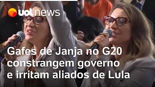 Gafes de Janja com falas sobre Elon Musk e atentado constrangem governo no G20 e irritam aliados