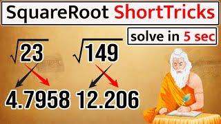 Imperfect Number Square Root Trick | Square Root Trick | How to Find #squareroot #tricks