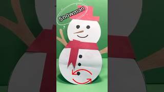 DIY Snowman | How to make Paper Snowman? #christmas #diy #shorts #short #fyp #art #craft #tutorial