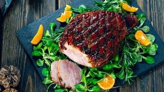 Brown Sugar and Ginger Glazed Ham