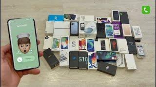 Phones in Boxes Calls and Alarm Clocks 15 phones Same time Rings Samsung/IPhone/Alcatel/Realme/Redmi