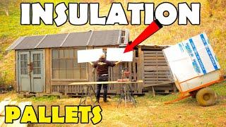 How to Insulate a Pallet Wood Cabin + DIY Kitchen Renovation