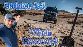 Sprinter 4x4 Winch Recovery at Sand Dunes!