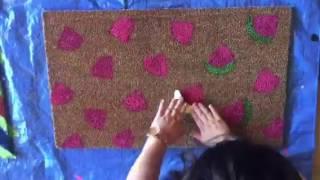 DIY Watermelon Doormat Step 2