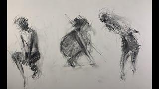 HOW TO DRAW CHARCOAL FIGURE GESTURES