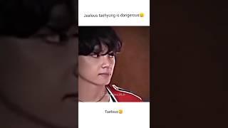 Jealous taehyung is so dangerous ️ #bts #taekook #youtubeshorts #ytshorts #shorts #taekookff