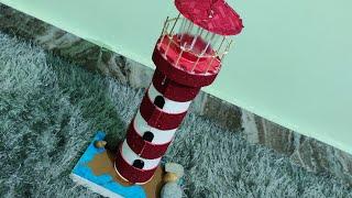 Light house project making idea for school with waste materials/DIY lighthouses project