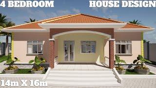 House Design: 4 Bedroom Bungalow | Exterior & Interior Animation