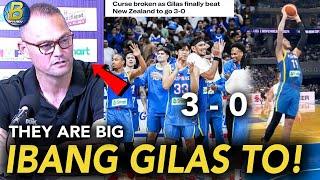 BASAG ang New Zealand Curse | IBANG KLASENG GILAS to - NZ Coach | 3-0