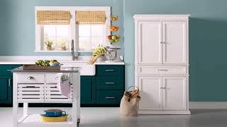 Inval Laricina White Kitchen Storage Cabinet