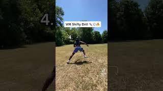 6 WR Drills To Get Shifty!!! #fyp #trending #viral #explore #football #tiktok #ballislife