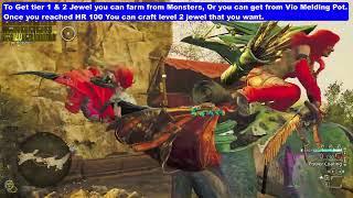MHW How to Get Charge Up Jewel 1 2 3 Decoration - Charge Up Skill Farm Location Monster Hunter Wilds