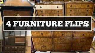  Furniture Flip Compilation: 4 Amazing Transformations! 