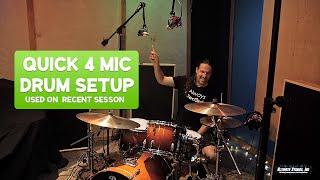 Quick 4 Mic Drum Setup!