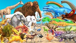 Which Animal is the Strongest? Today's Animals VS Dinosaurs Animal Revolt Battle Simulator