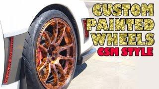 Hydro dipped Custom Painted Wheels