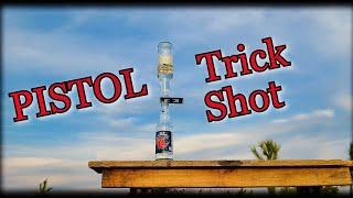 Crazy Trick Shot With A Pistol!