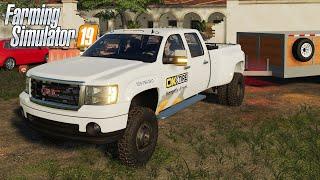 FS19 - 2010 GMC Sierra 3500 HD V8 - OK TIRE Service CAR - Car NEW mod for Farming Simulator 2019