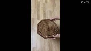 Wooden Foldable Dry Fruit Basket