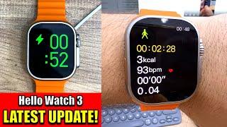 "Hello Watch 3" New OTA Update - Sports Data & Charging Animation