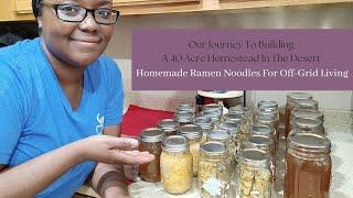 Homemade Ramen Noodles For Off-Grid Living