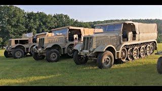 Wehrmacht WWII Vehicles ride, 3 Famo Sdkfz 9, SdKfz 251, Demag SdKfz 10, VW 166, Kdf 82 and more
