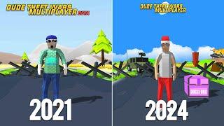 Dude Theft Wars Multiplayer Now (2024) Vs Then (2021) !!! 