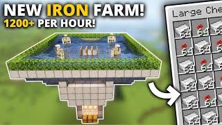 Minecraft Best IRON Farm in 1.21 NEW DESIGN Java and Bedrock