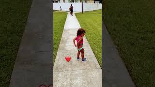 Sensible￼ baby run. Knows to pull pants up ⬆️ ￼ #cute #happy #baby #Cutebaby￼ #tutu