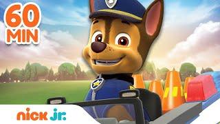 PAW Patrol Chase Is On the Case Rescues! w/ Skye & Marshall | 60 Minute Compilation | Nick Jr.