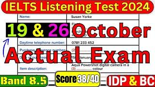 IELTS LISTENING TEST 19 SEPTEMBER & 28 SEPTEMBER 2024 WITH ANSWERS | IELTS LISTENING | IDP & BC