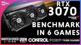 Nvidia GeForce RTX 3070 and i9 10900k Benchmark in 6 games, 1080p, 1440p, and 4k