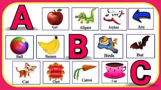 Phonics Song with FOUR Words - A For Apple - ABC Alphabet Songs with Sounds for Children - A Words