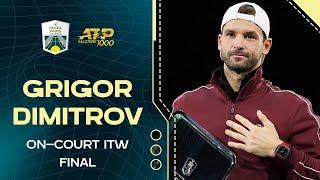 Grigor Dimitrov on-court interview Final | Rolex Paris Masters 2023