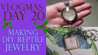 Vlogmas Day 20 | MAKING DIY REPTILE JEWELRY