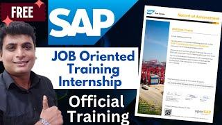 Most Demanding 2023  SAP Free Training Internship Free Certification | Work From Home Online Remote