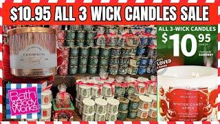 MY PICKS FOR $10.95 CANDLE SALE AT Bath & Body Works | ALL 3 WICK CANDLES ON SALE #bathandbodyworks